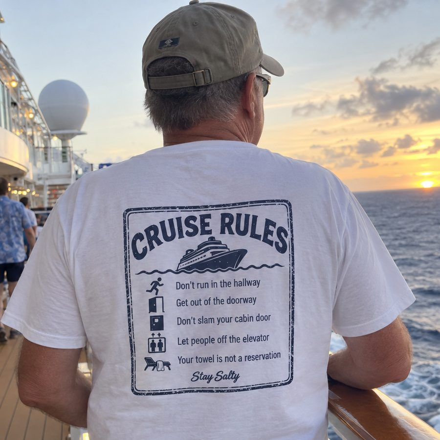Cruise Rules Front and Back Tee