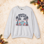 Boats & Ho Ho Hoes Tropical Christmas Sweatshirt