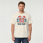 ’Tis the Sea-Sun Flip-Flops Christmas Cruise Tee