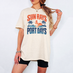 Sun Rays & Port Days Retro Cruise Tee