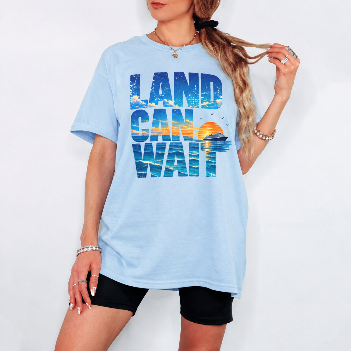 Land Can Wait Sunset Cruise Tee