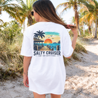 Salty Cruiser Tropical Pier Front and Back Tee