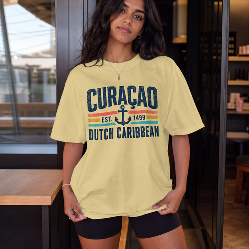 Curaçao Dutch Caribbean Established 1499 Tee