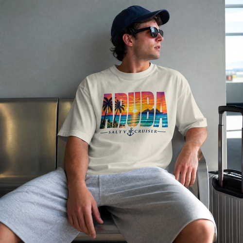 Aruba Sunset Salty Cruiser Comfort Colors Tee