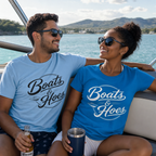 Boats & Hoes Retro Speedboat Graphic Tee