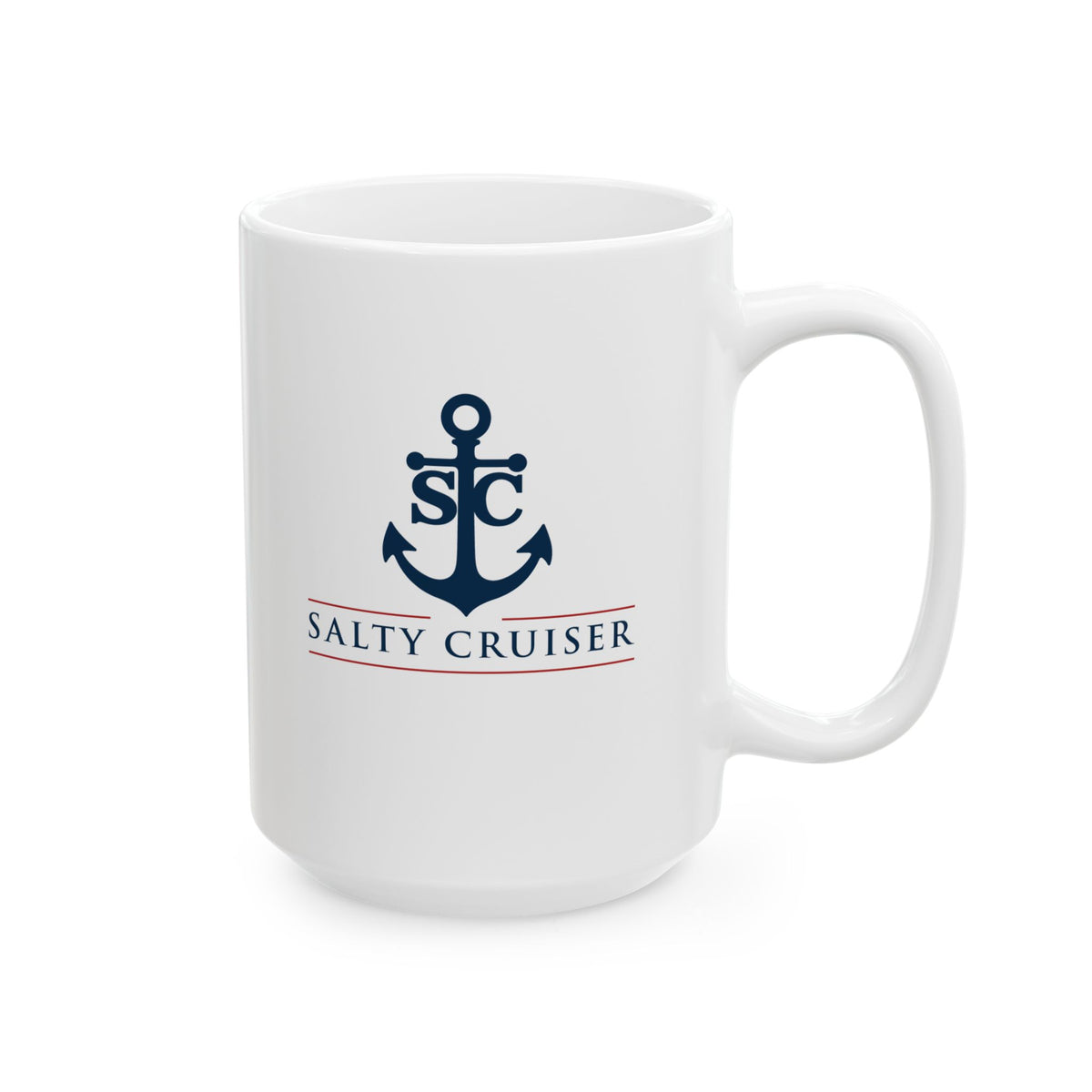 Salty Cruiser Anchor Logo Ceramic Mug