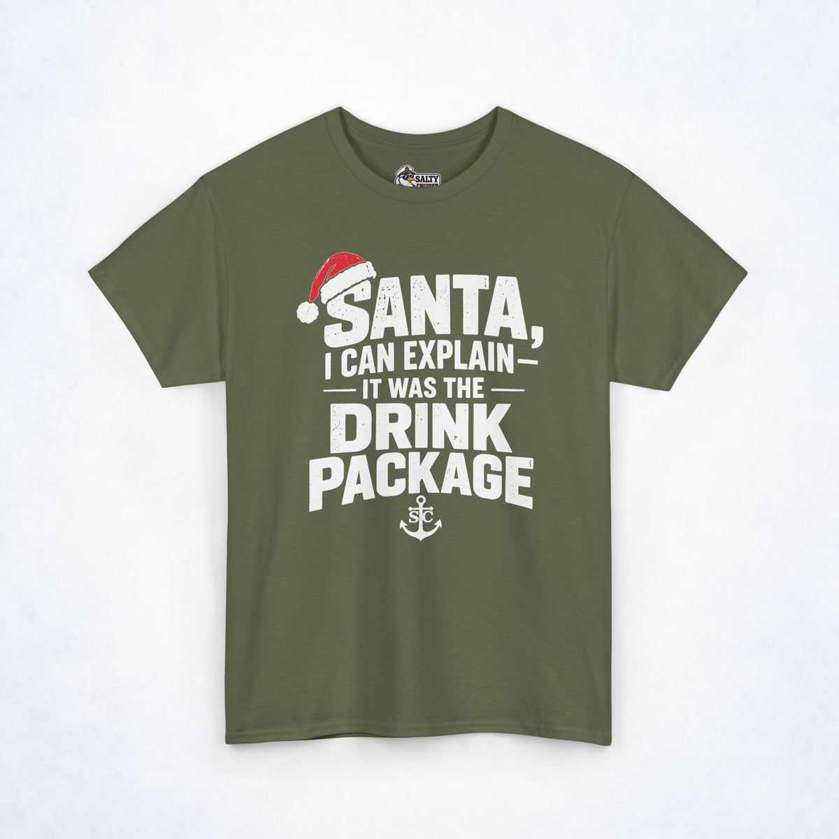 Santa, I Can Explain Drink Package Christmas Tee