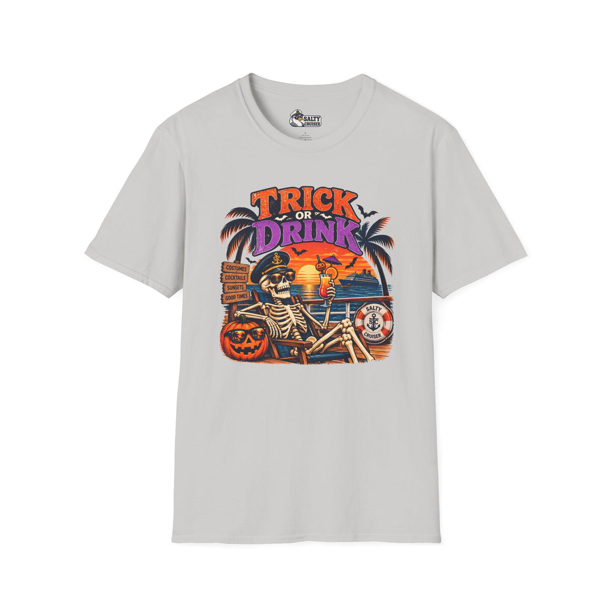 Trick or Drink Halloween Cruise Tee