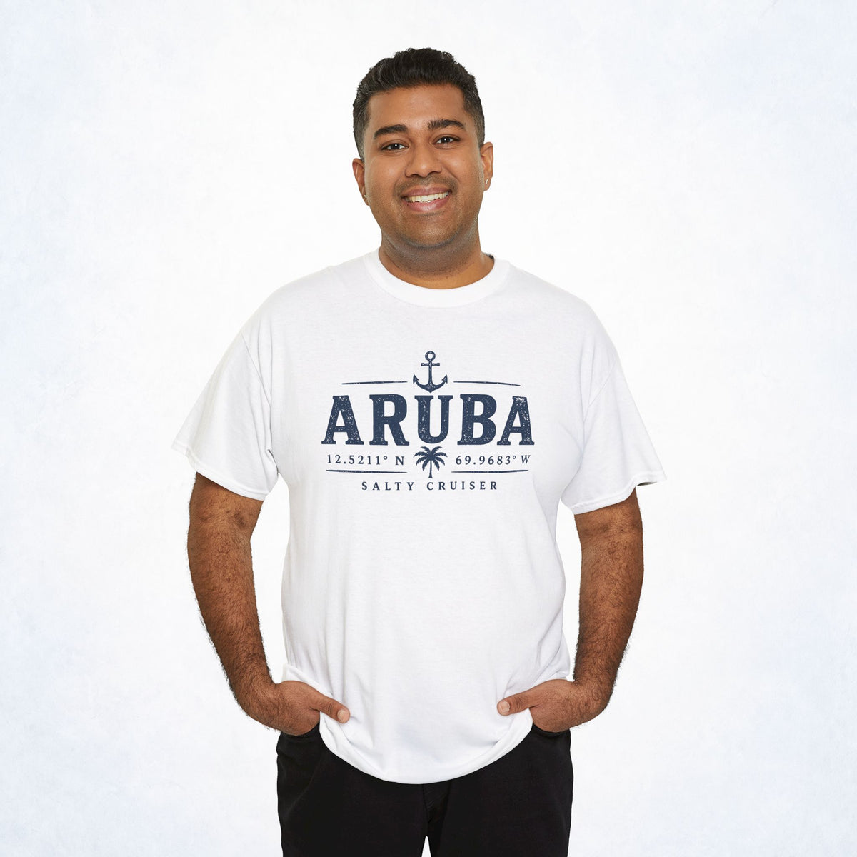 Aruba Coordinates Salty Cruiser Heavy Cotton Tee