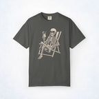 Skelly Skeleton Beach Chair Cocktail Graphic Tee