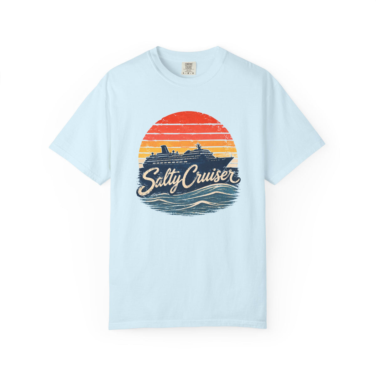 Salty Cruiser Retro Sunset Cruise Tee