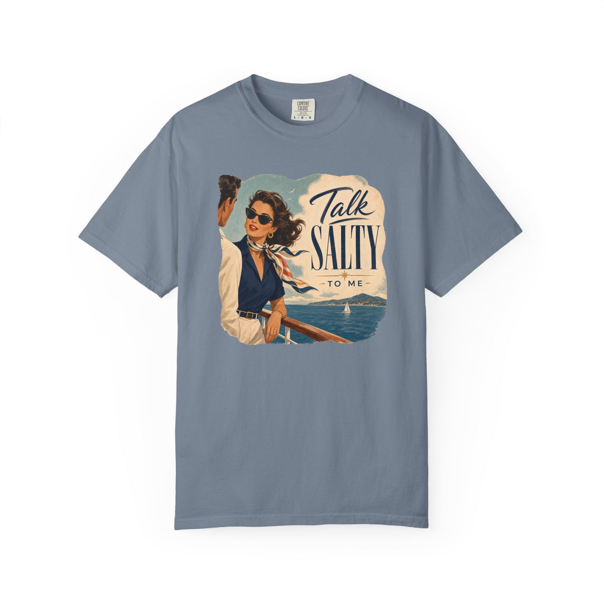 Talk Salty to Me Vintage Poster Cruise Tee