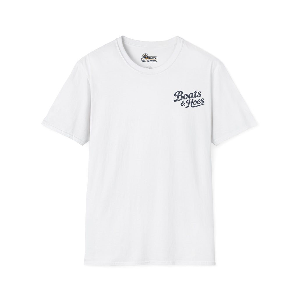 Boats and Hoes Speedboat Front and Back Tee