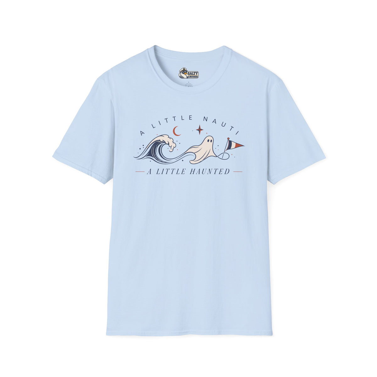 A Little Nauti A Little Haunted Ghost Wave Cruise Tee