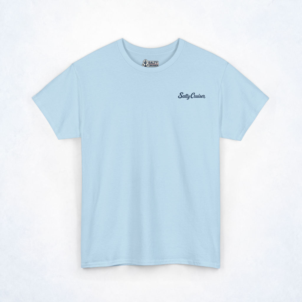 Salty Cruiser Tropical Pier Front and Back Tee