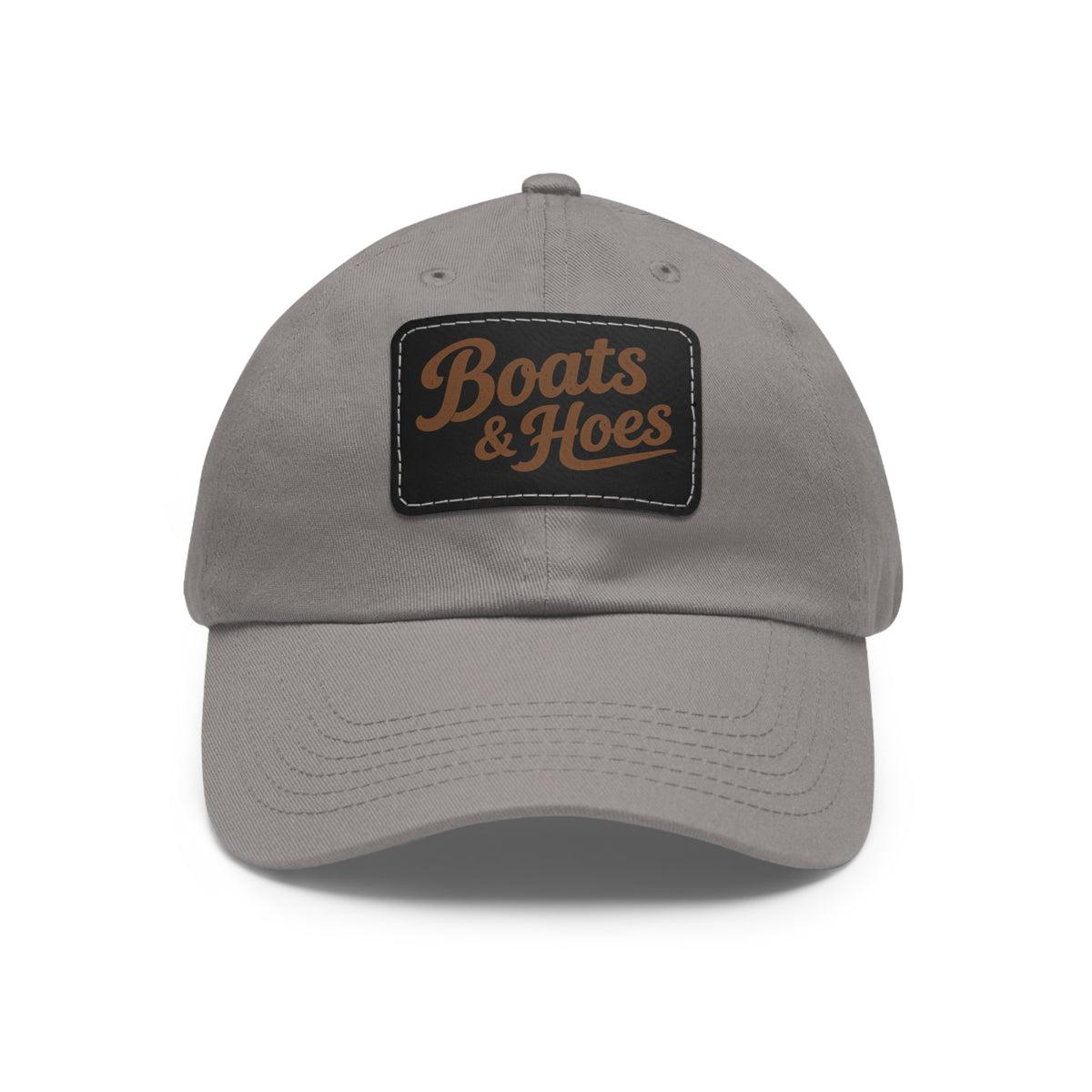 Boats & Hoes Leather Patch Dad Hat
