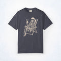 Skelly Skeleton Beach Chair Cocktail Graphic Tee