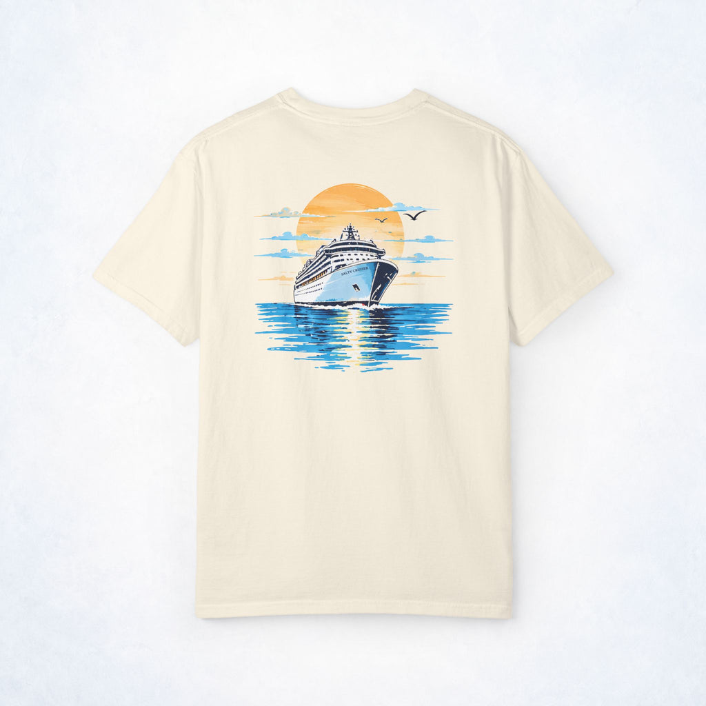 Salty Cruiser Sunset Cruise Ship Tee
