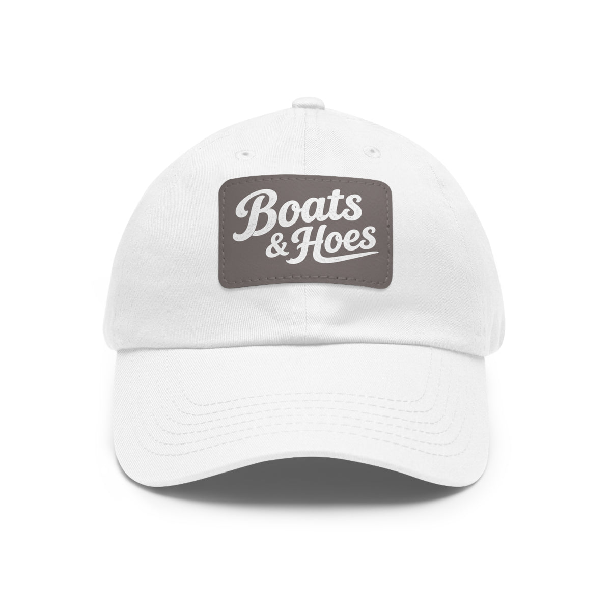 Boats & Hoes Leather Patch Dad Hat