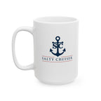 Salty Cruiser Anchor Logo Ceramic Mug