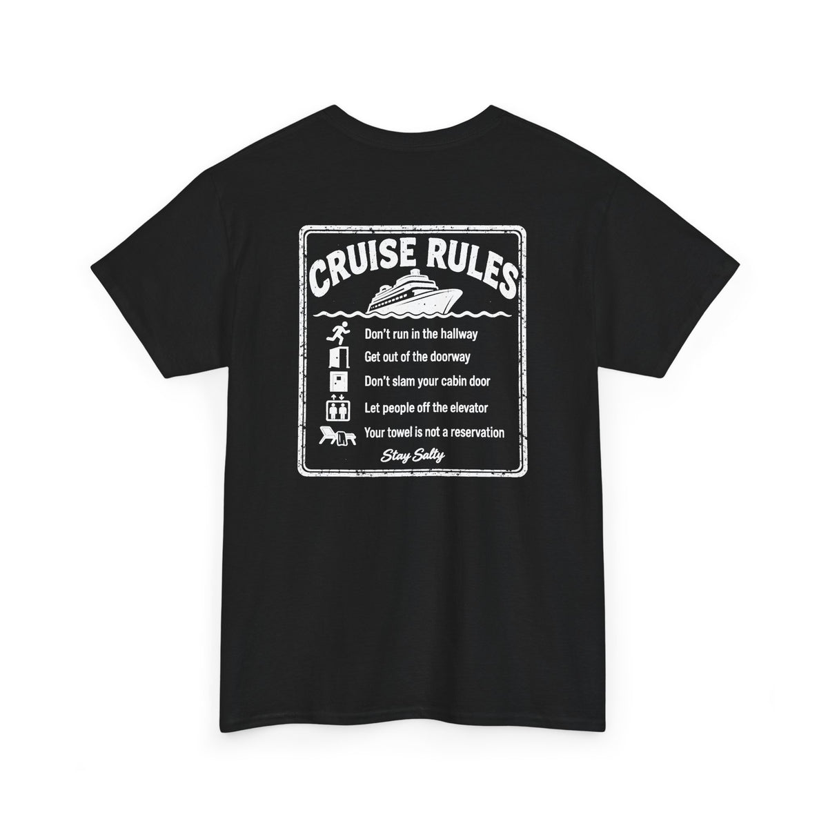 Cruise Rules Front and Back Tee