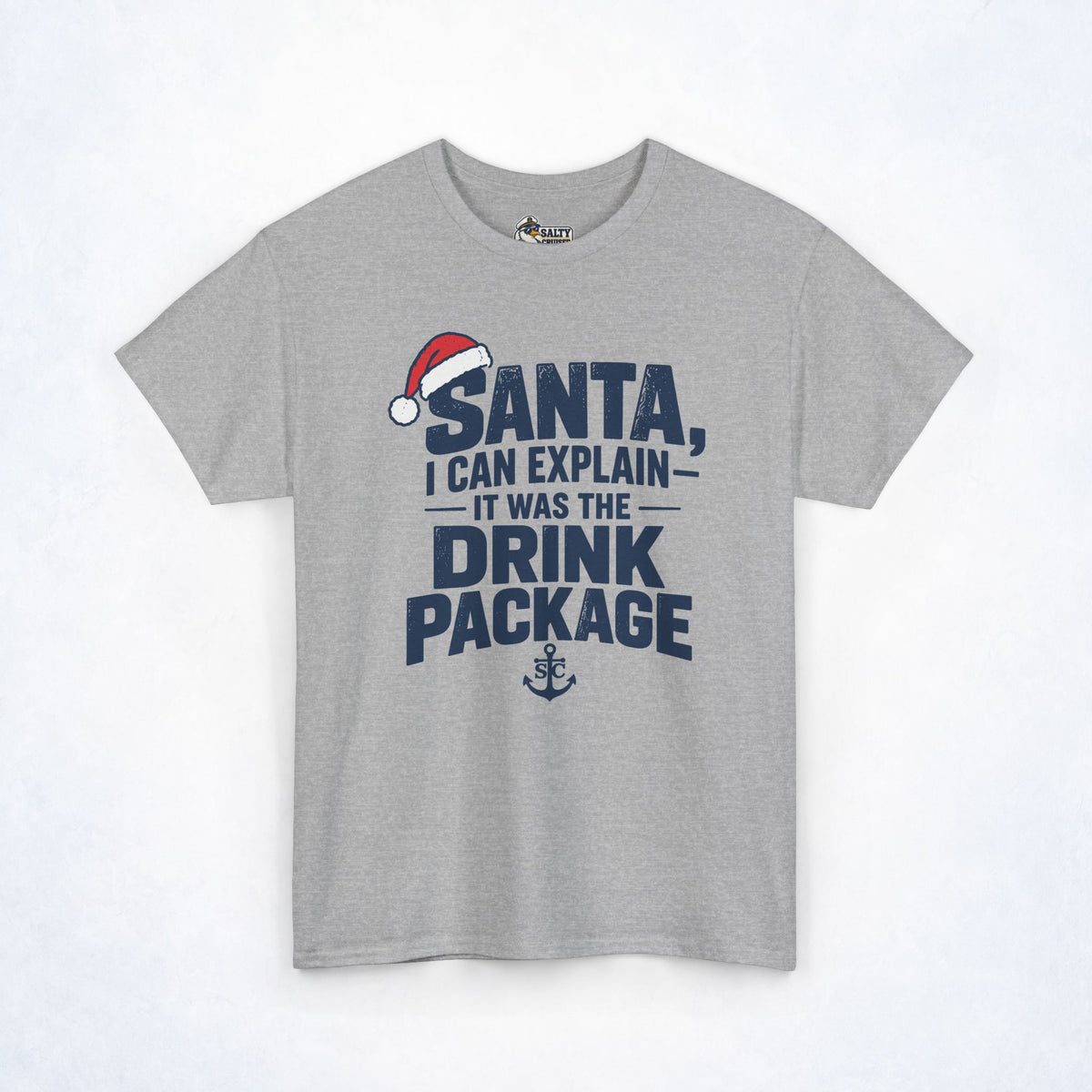 Santa, I Can Explain Drink Package Christmas Tee