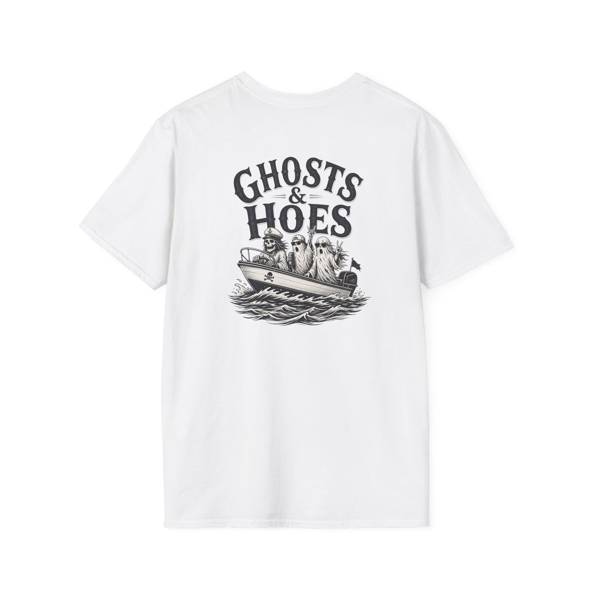 Ghosts & Hoes Speedboat Front and Back Tee