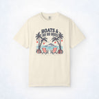 Boats & Ho Ho Hoes Tropical Christmas Cruise Tee