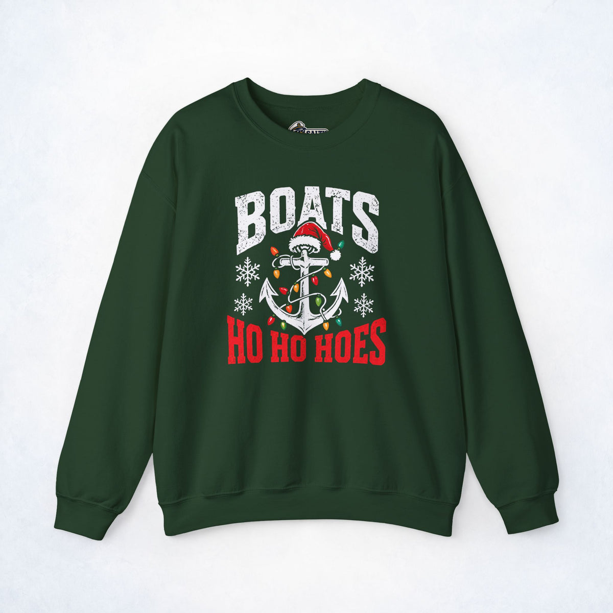 Boats & Ho Ho Hoes Nautical Christmas Sweatshirt