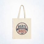 Boats & Hoes Cotton Canvas Tote Bag