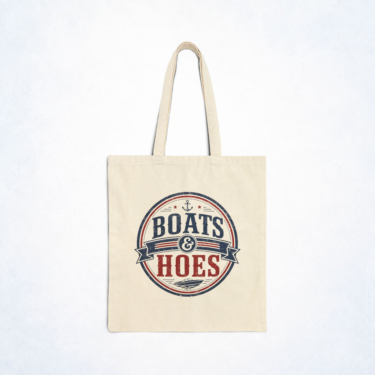 Boats & Hoes Cotton Canvas Tote Bag