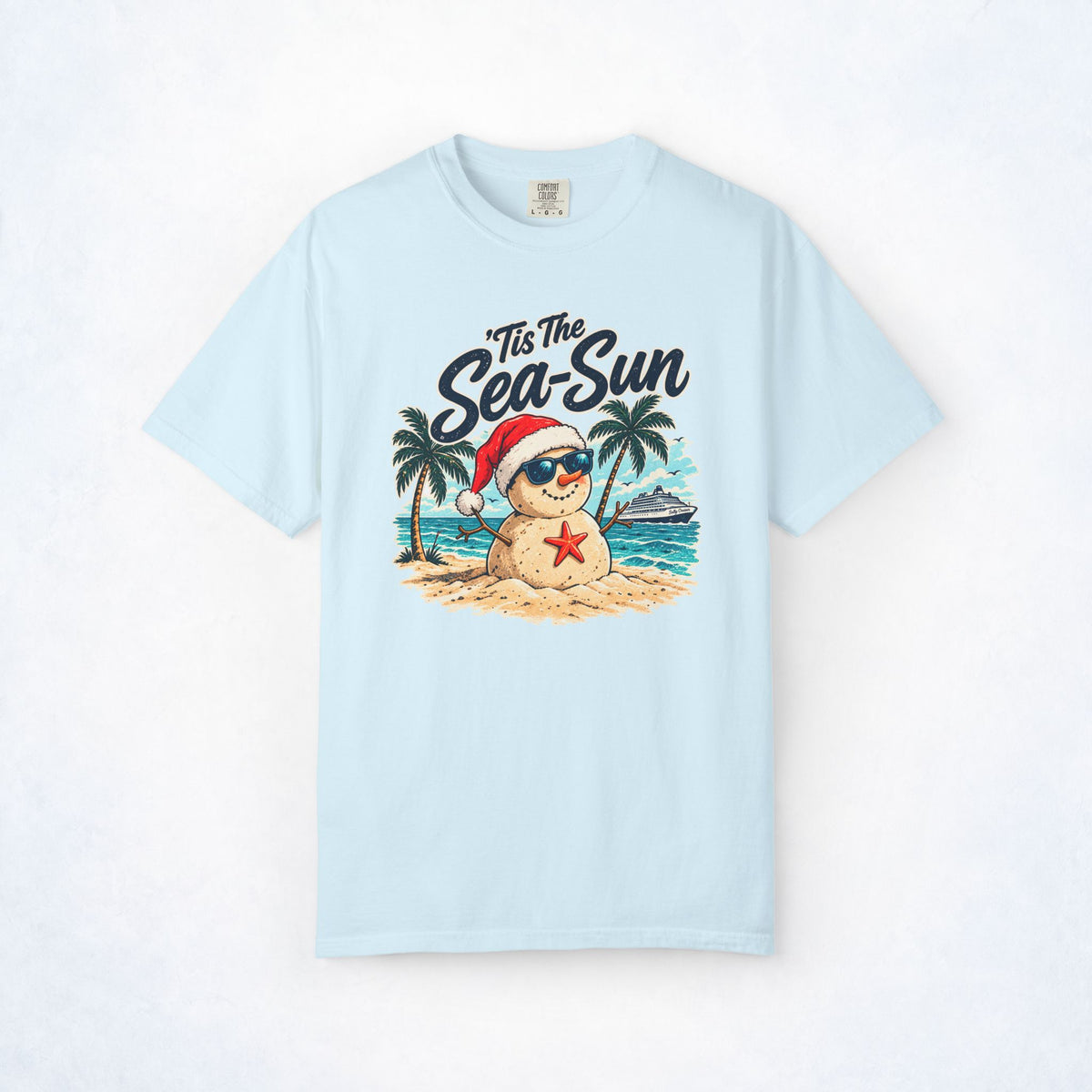 ’Tis the Sea-Sun Tropical Christmas Cruise Tee