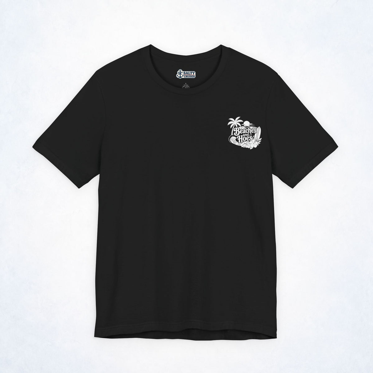 Beaches & Hoes Tropical Front & Back Tee