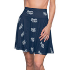 Boats & Hoes Navy Skater Skirt