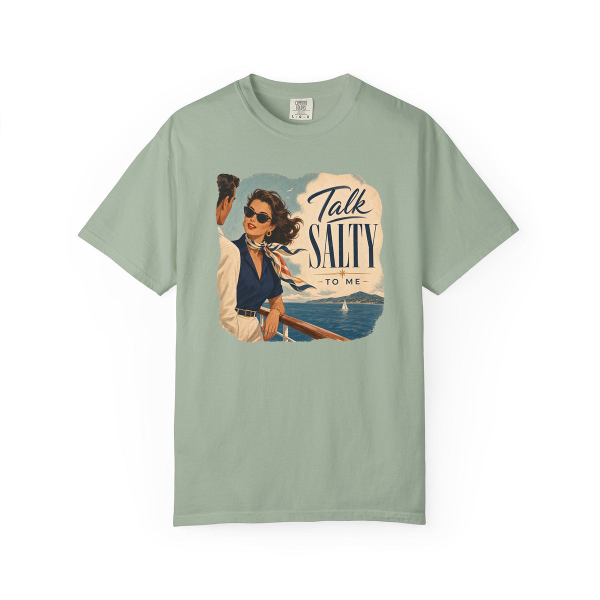 Talk Salty to Me Vintage Poster Cruise Tee