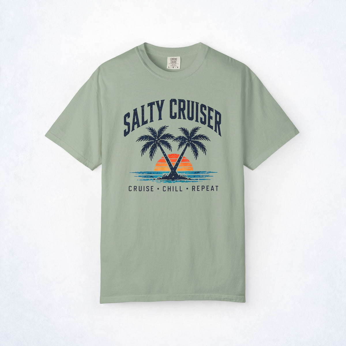 Salty Cruiser Cruise Chill Repeat Tee