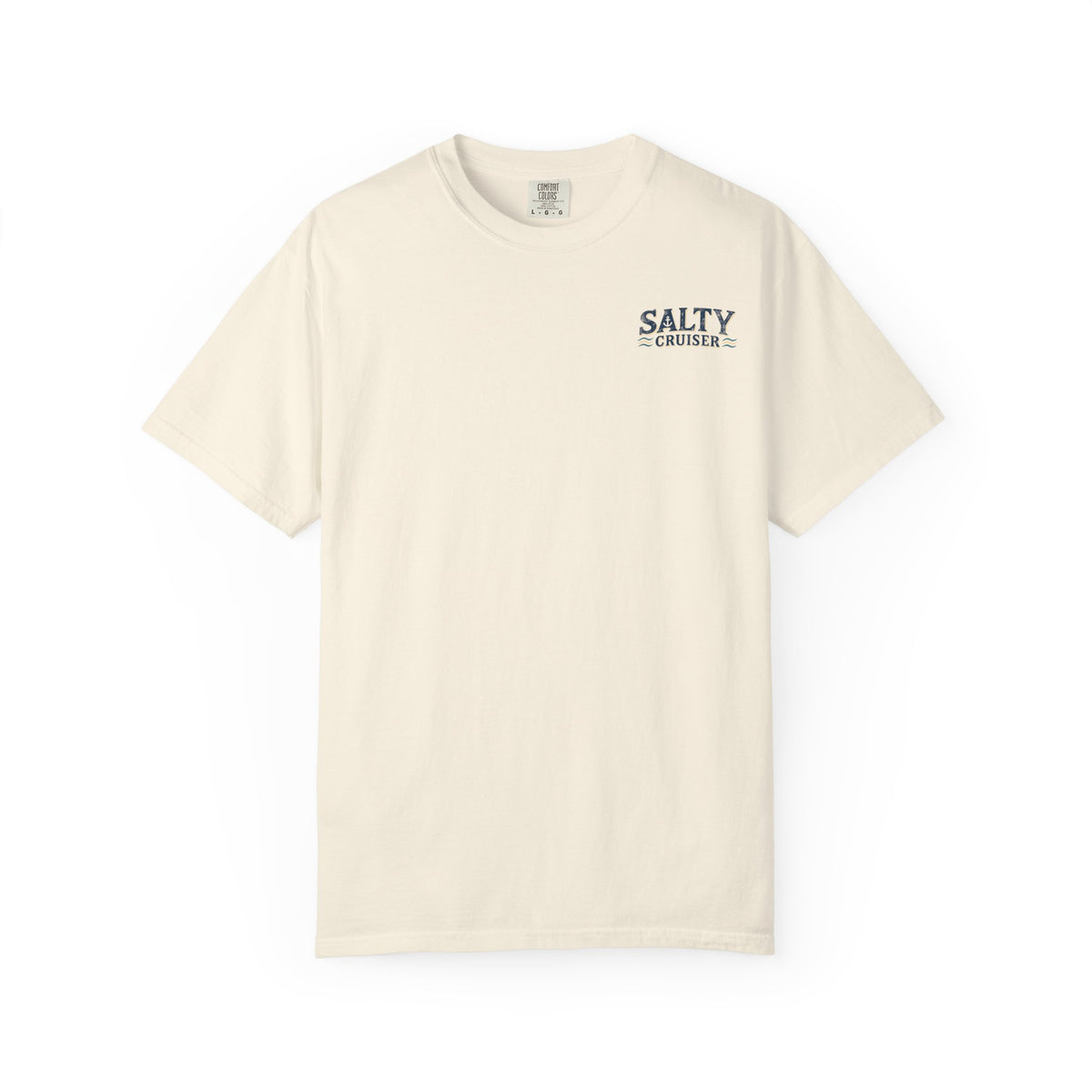 Salty Cruiser Sunset Cruise Front and Back Tee
