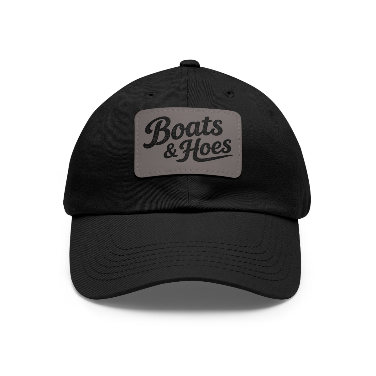 Boats & Hoes Leather Patch Dad Hat
