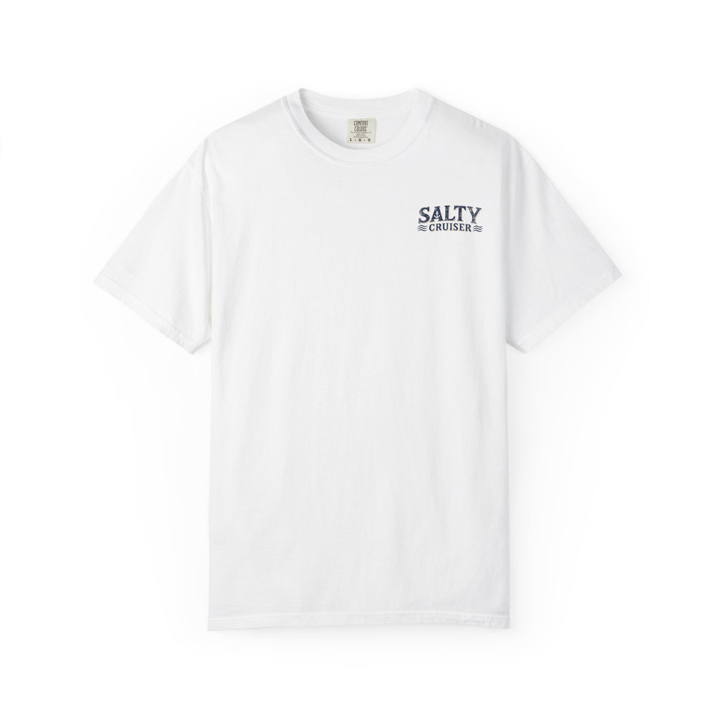 Salty Cruiser Retro Sunset Front and Back Tee