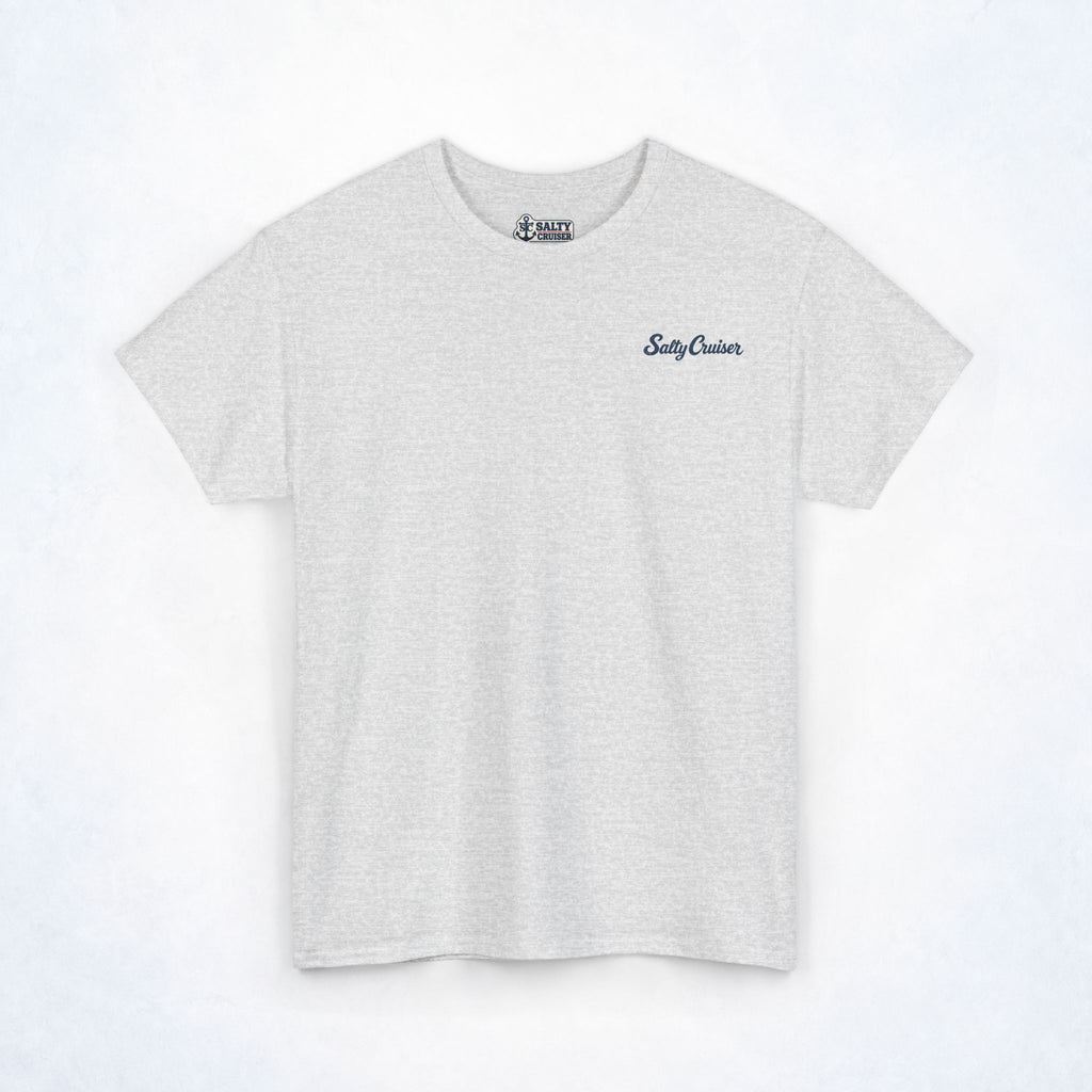 Salty Cruiser Tropical Pier Front and Back Tee