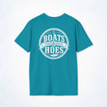Boats and Hoes Badge Front & Back Print Tee