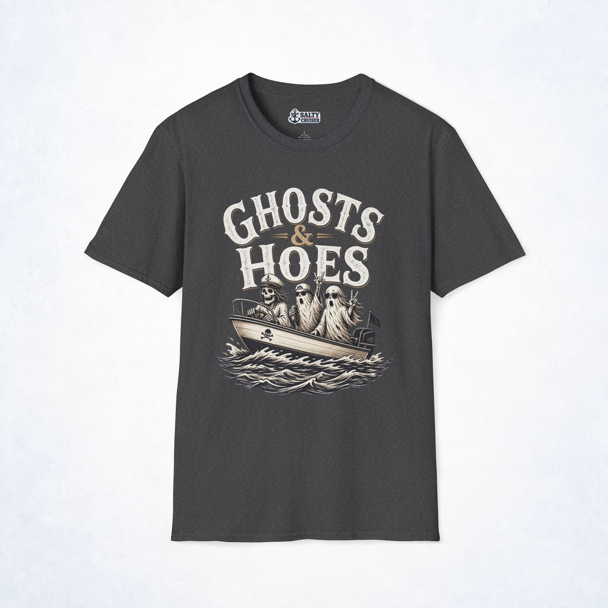 Ghosts & Hoes Halloween Boating Tee