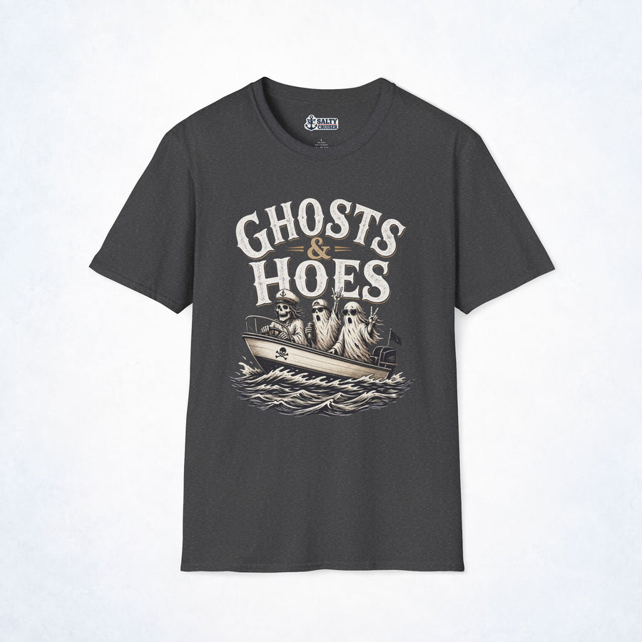 Ghosts & Hoes Halloween Boating Tee