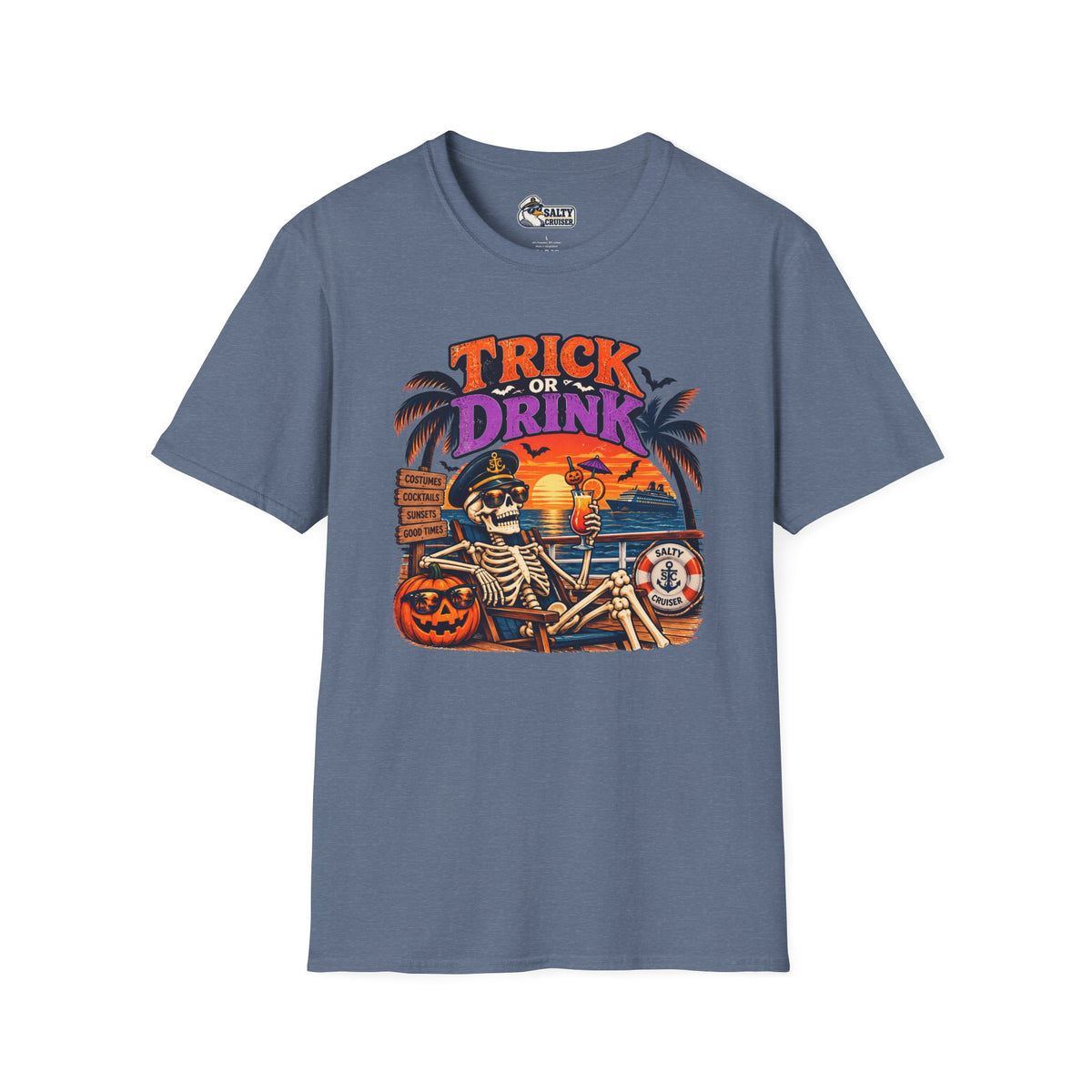 Trick or Drink Halloween Cruise Tee