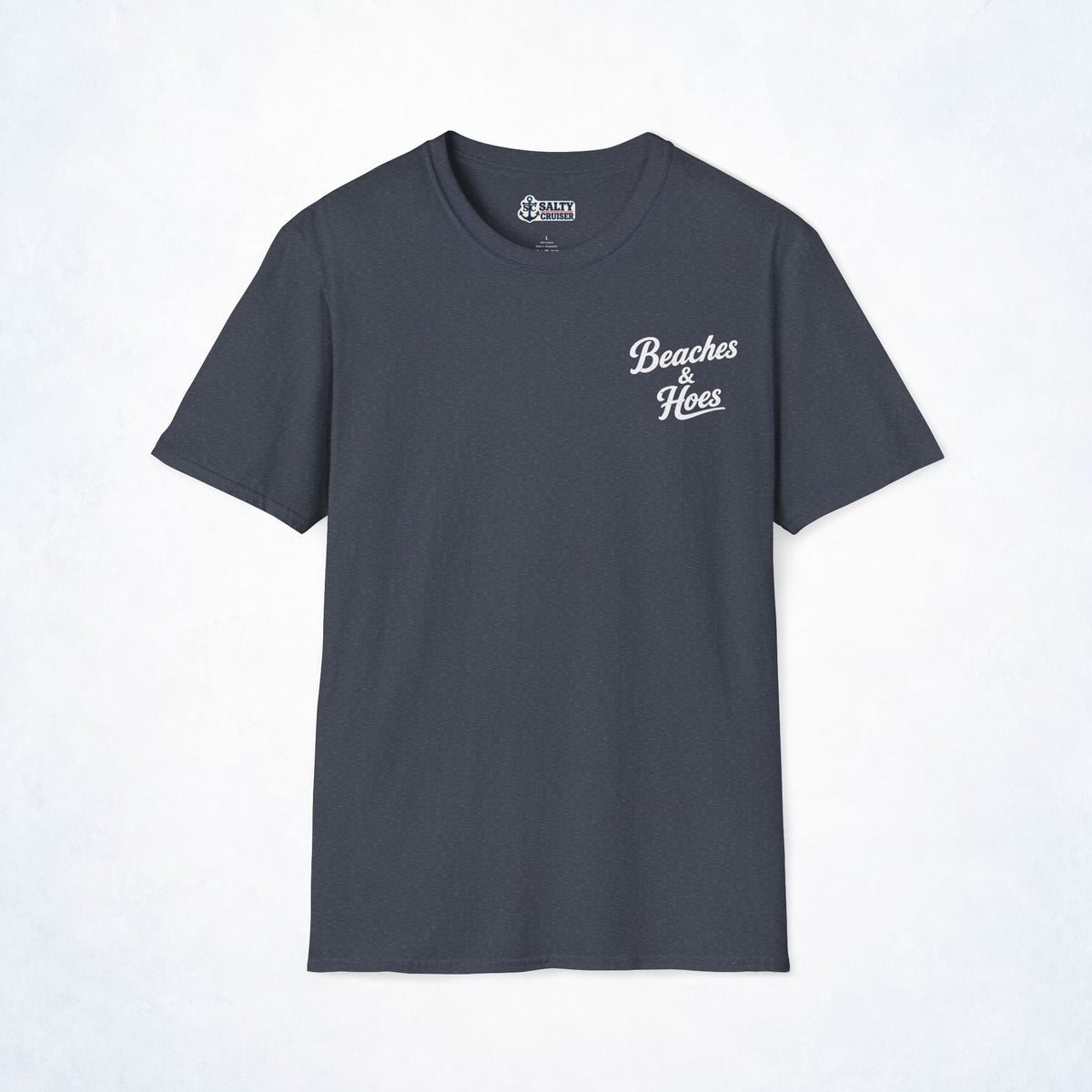 Beaches & Hoes Retro Sunset Front & Back Tee