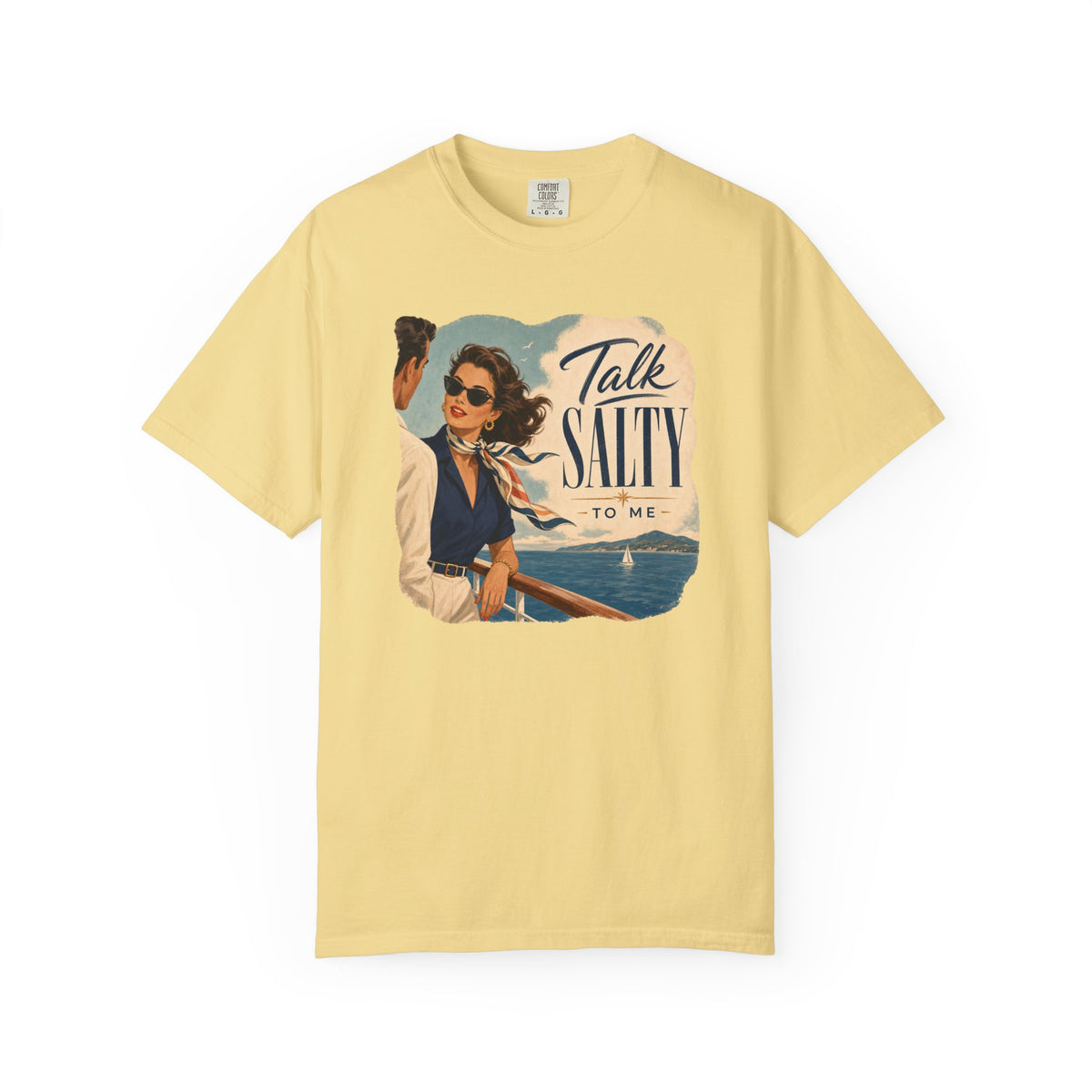 Talk Salty to Me Vintage Poster Cruise Tee