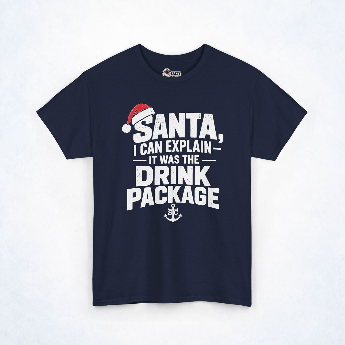 Santa, I Can Explain Drink Package Christmas Tee