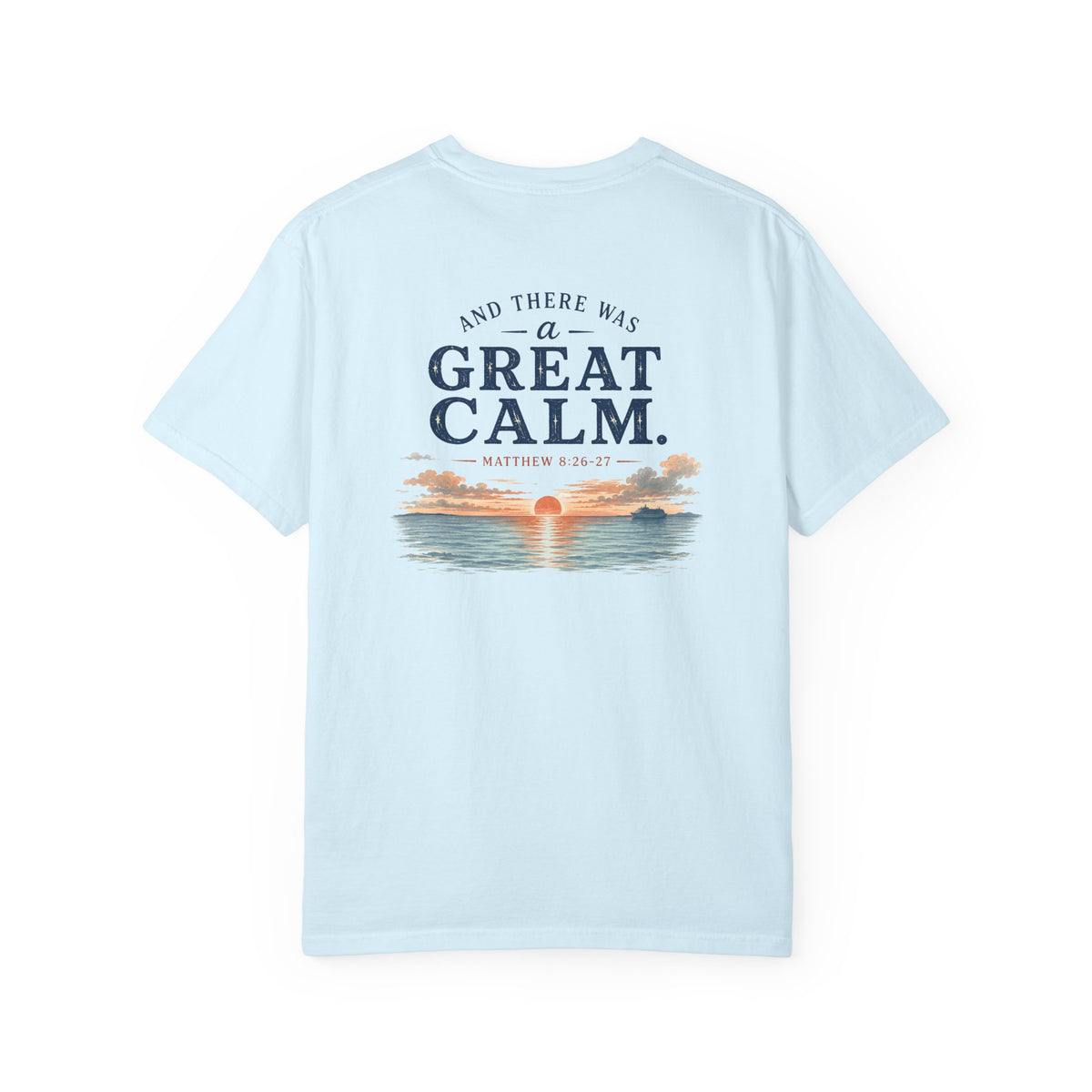 And There Was a Great Calm, Matthew 8:26-27, Front and Back