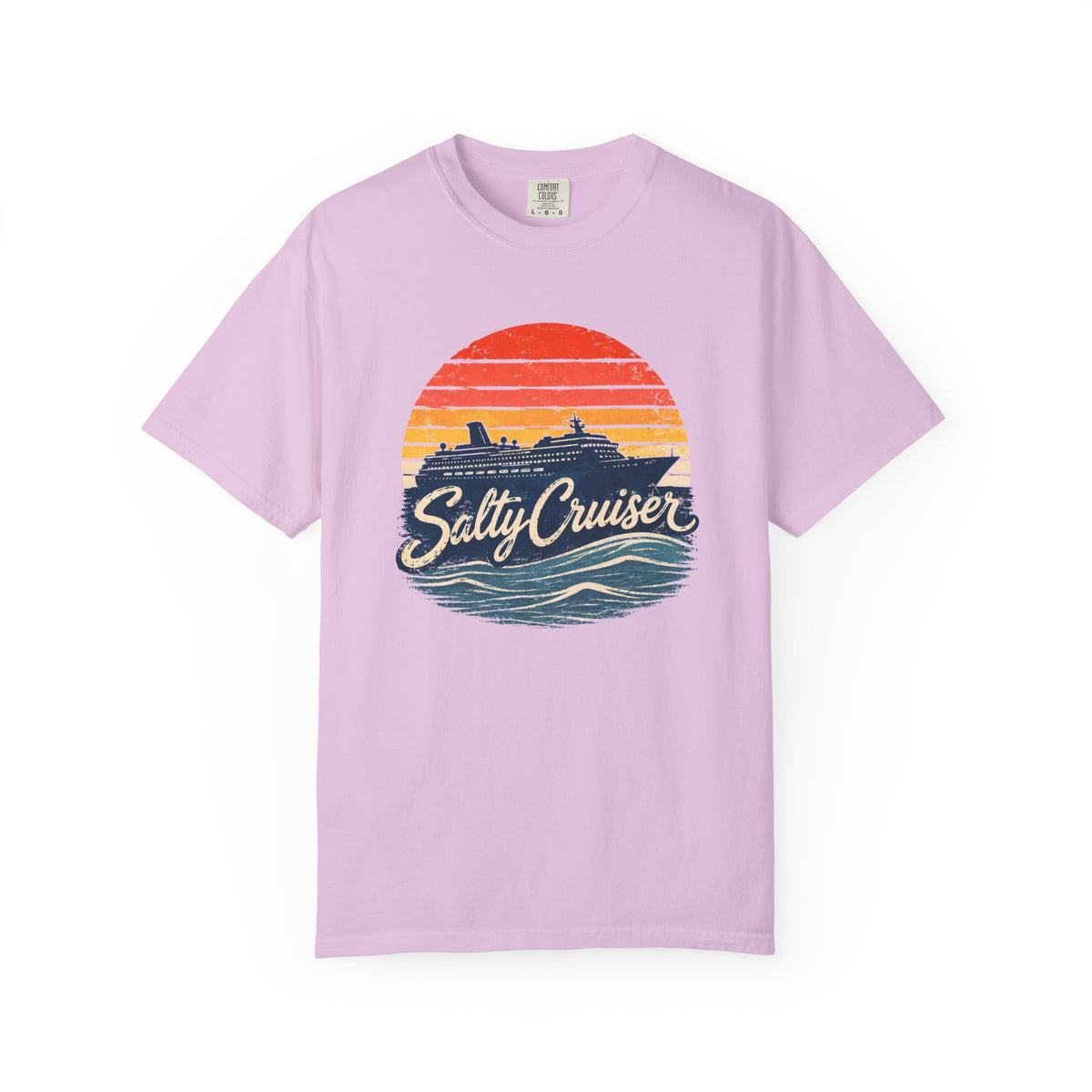 Salty Cruiser Retro Sunset Cruise Tee
