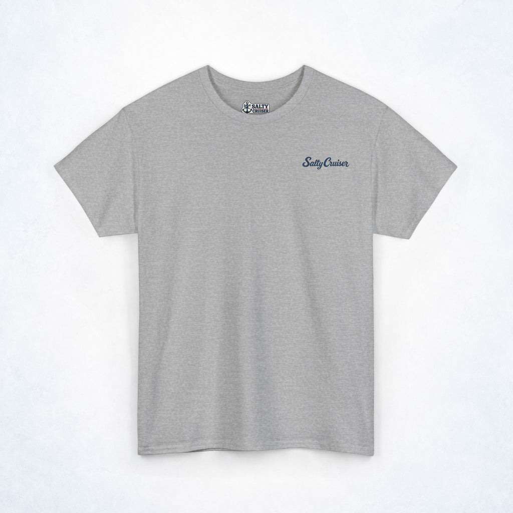 Salty Cruiser Tropical Pier Front and Back Tee